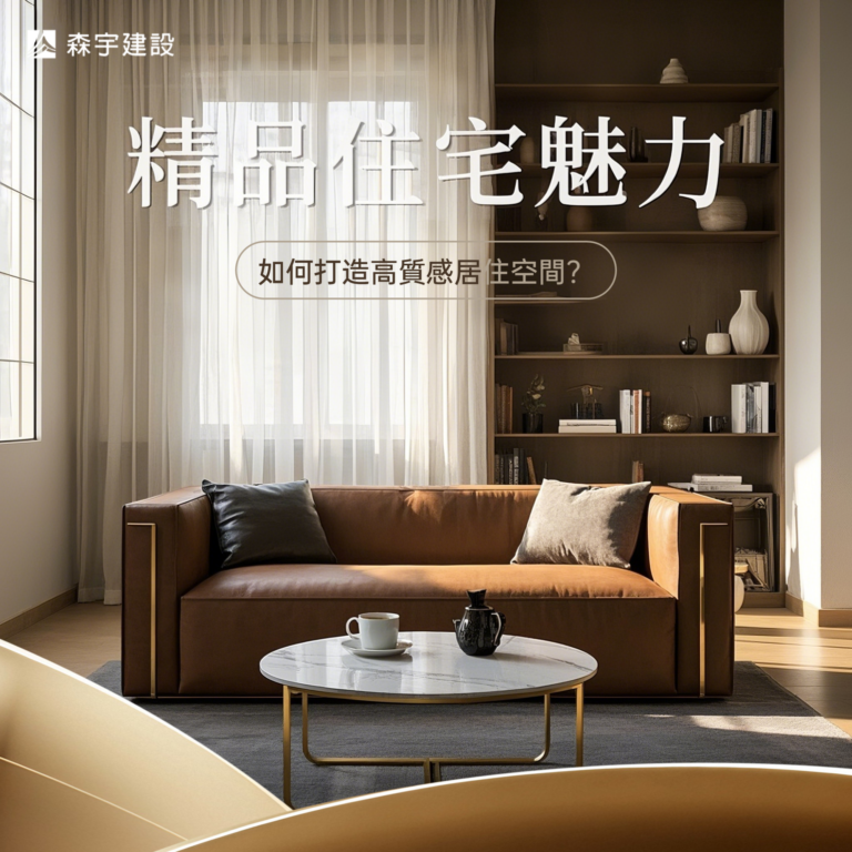 精品住宅魅力：如何打造高質感居住空間？