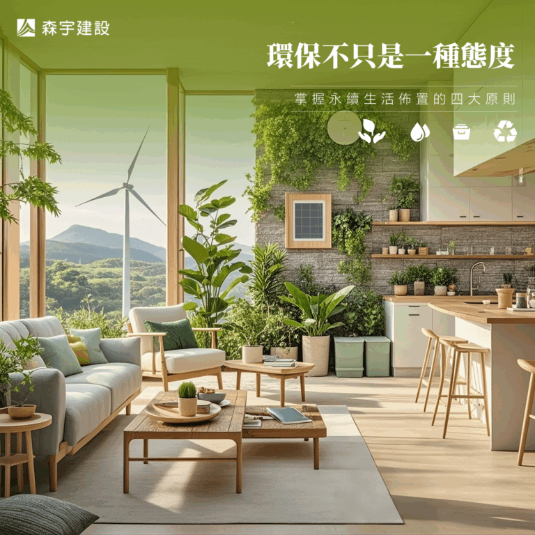 環保不只是一種態度：掌握永續生活佈置的四大原則