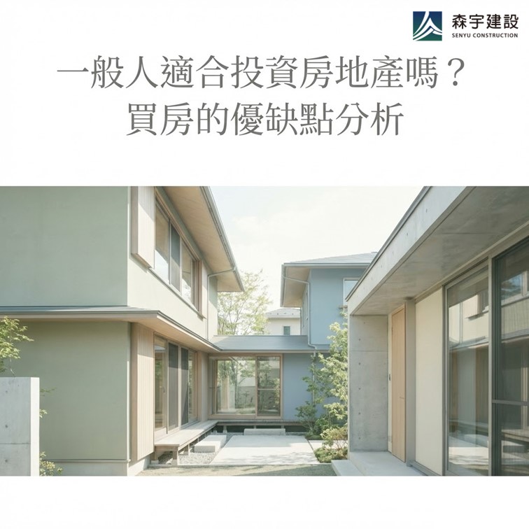 一般人適合投資房地產嗎？買房的優缺點分析