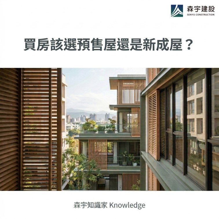 買房該選預售屋還是新成屋