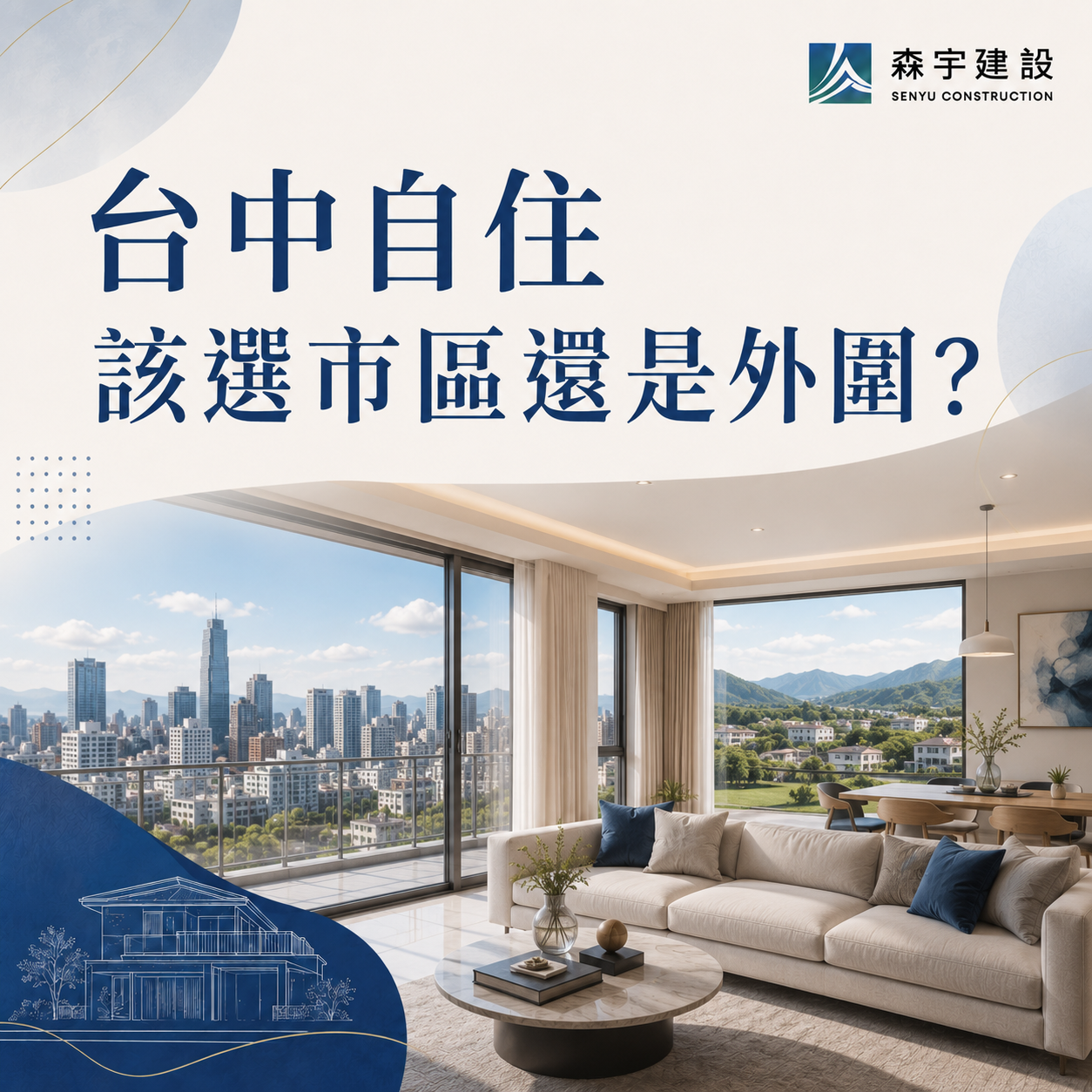 台中自住該選市區還是外圍